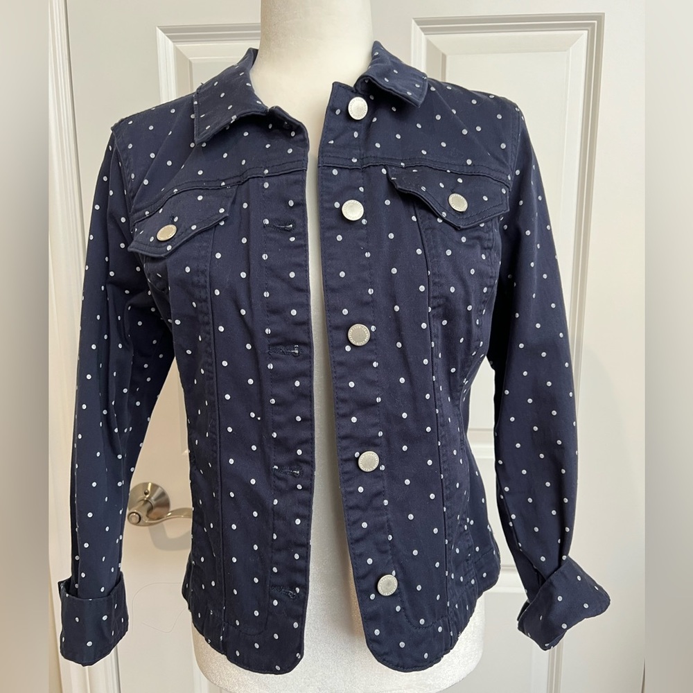 Charter Club PM Jean like jacket stretch